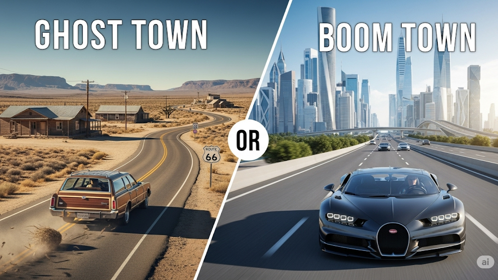 Ghost Town or Boom Town article header